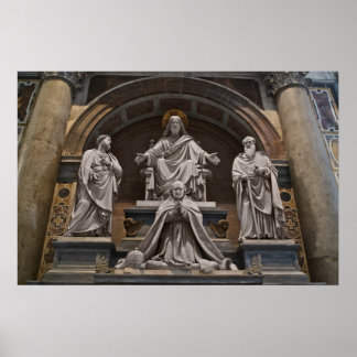 Denkmal für Pius VIII Poster