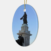 Denkmal für Samuel De Champlain, Quebec, Kanada Keramik Ornament (Links)