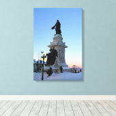 Denkmal für Samuel De Champlain, Quebec, Kanada Leinwanddruck (Insitu (Holzboden))