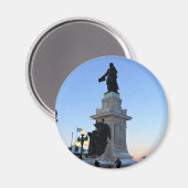 Denkmal für Samuel De Champlain, Quebec, Kanada Magnet (Vorderseite/Rückseite)
