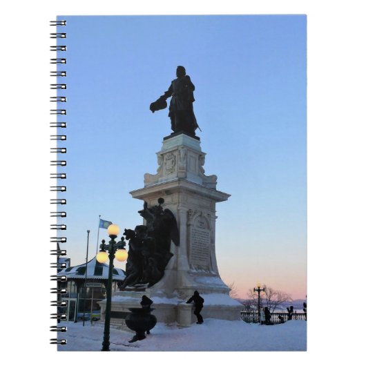 Denkmal für Samuel De Champlain, Quebec, Kanada Notizblock (Vorderseite)