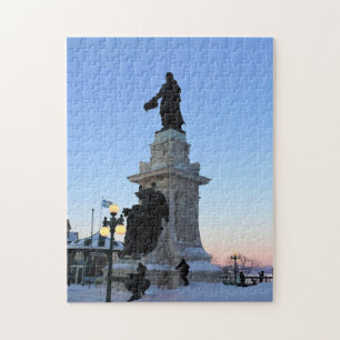 Denkmal für Samuel De Champlain, Quebec, Kanada Puzzle