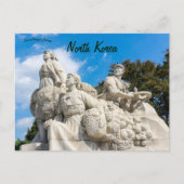 Denkmal im Juche Tower Pjöngjang North Korea Post Postkarte (Vorderseite)