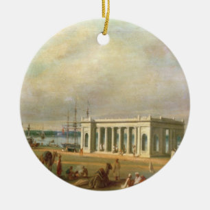 Denkmal James Prinseps, auf dem Hooghli Fluss, Ca Keramikornament