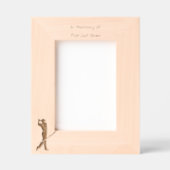 Denkmal Keepake Golfer Golfspielen Geätzte Rahmen (Vorderseite)