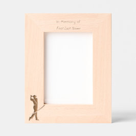 Denkmal Keepake Golfer Golfspielen Geätzte Rahmen