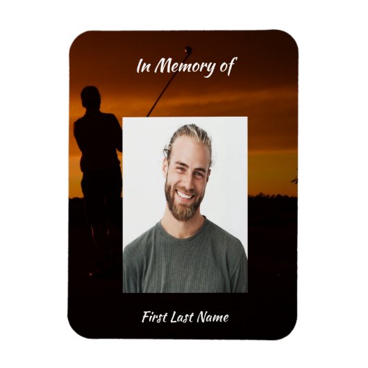 Denkmal Keepake Golfer Golfspielen Magnet (Vertikal)