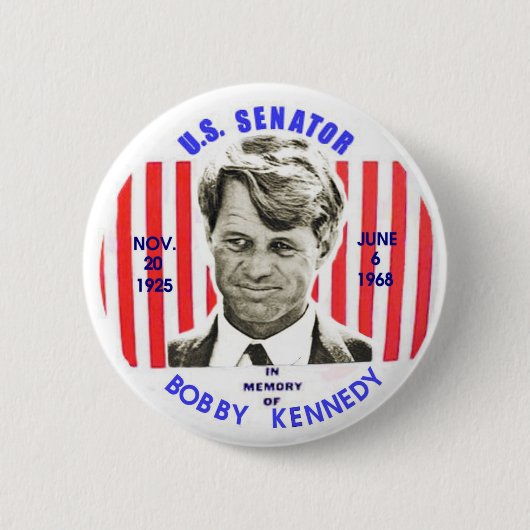 Denkmal-Knopf Bobbys Kennedy Button (Vorderseite)