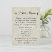 Denkmal mit Engels-Flügeln und Herzen Einladung (Stehend Vorderseite)