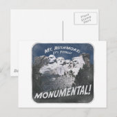 Denkmal Mt. Rushmore Postkarte (Vorne/Hinten)