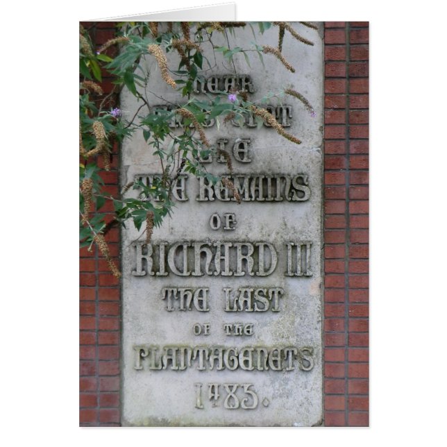 Denkmal Richard III in Leicester, England (Vorne)