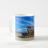Denkmal "Russland beginnt hier" Kamchatka Kaffeetasse (Vorderseite Links)