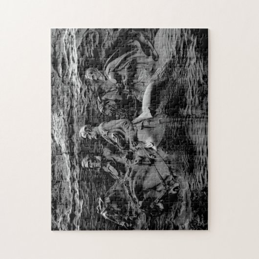 Denkmal Stone Mountain Georgia. Puzzle (Vertikal)