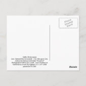 Denkmal von Gen Barnard Bee Postkarte (Rückseite)