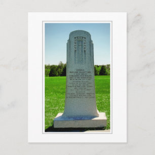 Denkmal von Gen Barnard Bee Postkarte