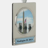 Denkmal von Washington und Gedenkstätte des Zweite Banner-Ornament Silber (Rechts)