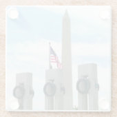 Denkmal von Washington und Gedenkstätte des Zweite Glasuntersetzer (Rückseite)