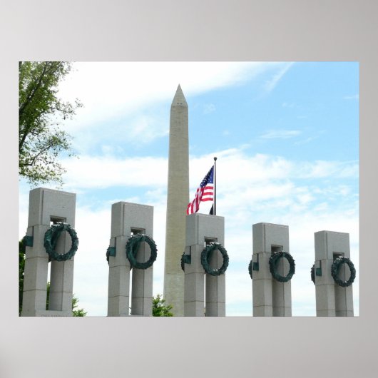Denkmal von Washington und Gedenkstätte des Zweite Poster (Vorne)