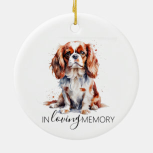Denkmal Wasserfarbe Cavalier King Charles Keramik Ornament