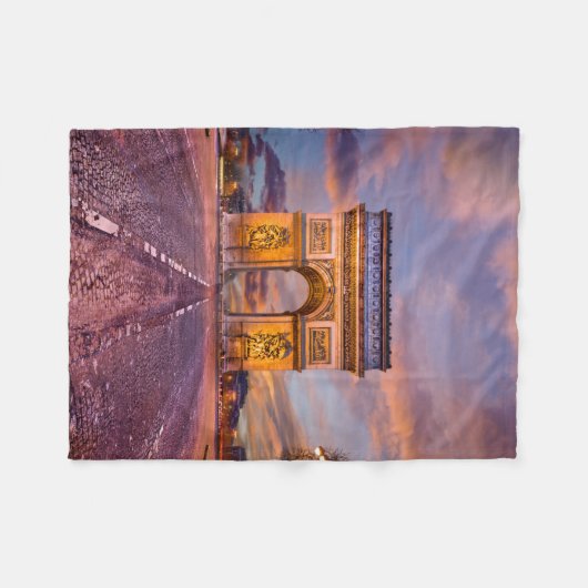 Denkmäler | Arc de Triomphe, Paris Frankreich Fleecedecke (Vorderseite (Horizontal))