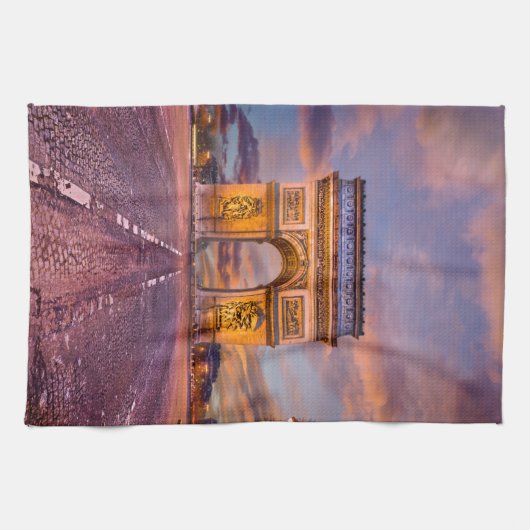 Denkmäler | Arc de Triomphe, Paris Frankreich Geschirrtuch (Horizontal)