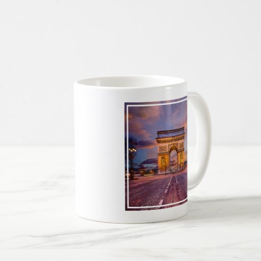Denkmäler | Arc de Triomphe, Paris Frankreich Kaffeetasse (VorderseiteRechts)