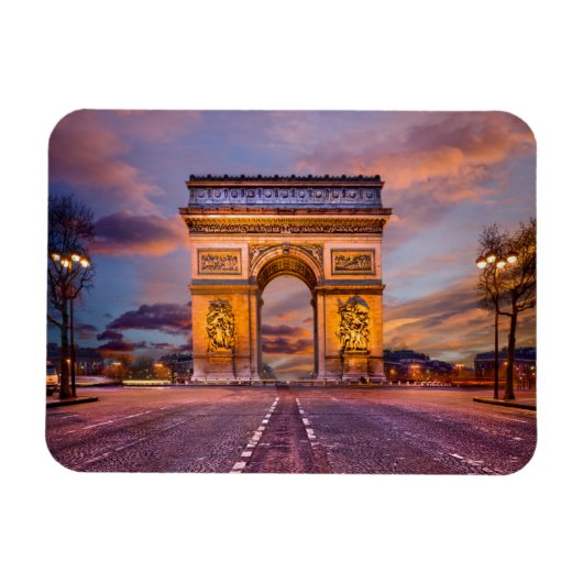 Denkmäler | Arc de Triomphe, Paris Frankreich Magnet (Horizontal)