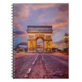 Denkmäler | Arc de Triomphe, Paris Frankreich Notizblock (Vorderseite)
