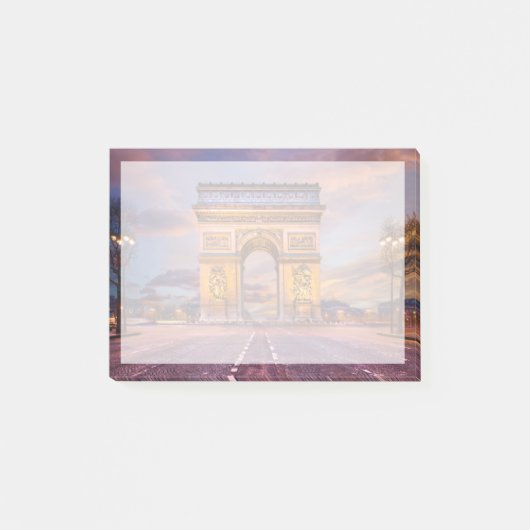Denkmäler | Arc de Triomphe, Paris Frankreich Post-it Klebezettel (Vorderseite)