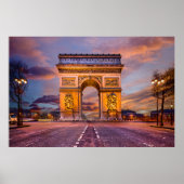 Denkmäler | Arc de Triomphe, Paris Frankreich Poster (Vorne)