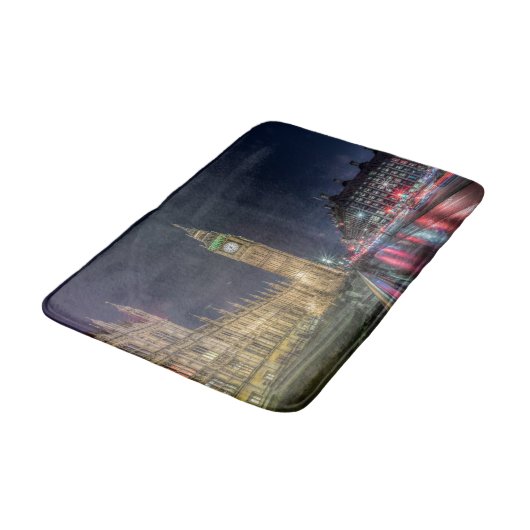 Denkmäler Big Ben at Night Badematte (Schrägansicht)