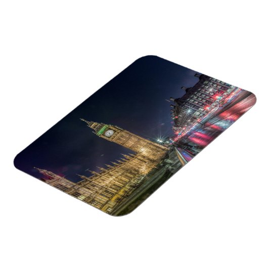 Denkmäler Big Ben at Night Magnet (Linke Seite)