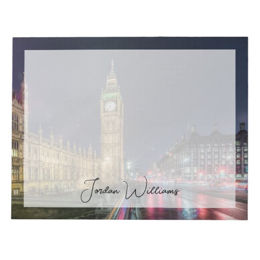 Denkmäler Big Ben at Night Notizblock (Vorderseite)