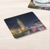 Denkmäler Big Ben at Night Rechteckiger Pappuntersetzer (angewinkelt)