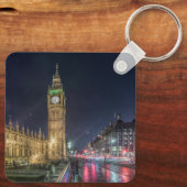 Denkmäler Big Ben at Night Schlüsselanhänger (Rückseite)