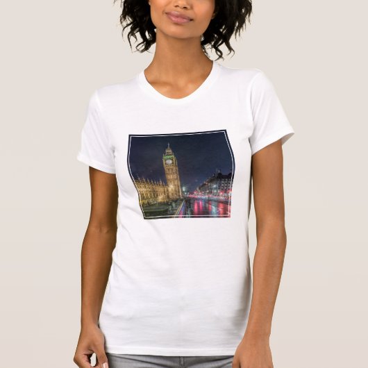 Denkmäler Big Ben at Night T-Shirt (Vorderseite)