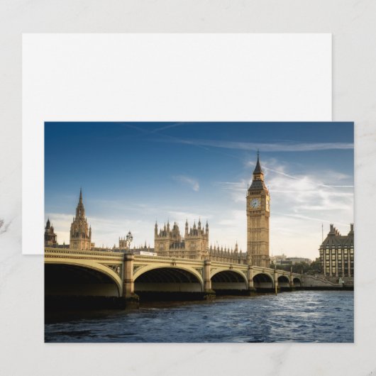 Denkmäler Big Ben Dankeskarte (Vorne/Hinten)