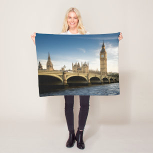 Denkmäler Big Ben Fleecedecke
