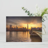 Denkmäler Big Ben & Houses of Parliament Dankeskarte (Stehend Vorderseite)