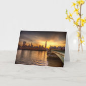 Denkmäler Big Ben & Houses of Parliament Karte (Gelbe Blume)