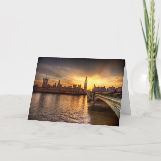 Denkmäler Big Ben & Houses of Parliament Karte (Vorderseite)