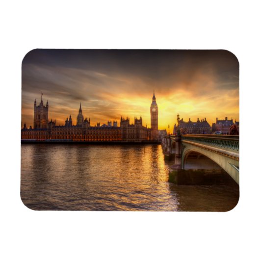 Denkmäler Big Ben & Houses of Parliament Magnet (Horizontal)