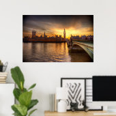 Denkmäler Big Ben & Houses of Parliament Poster (Heimbüro)