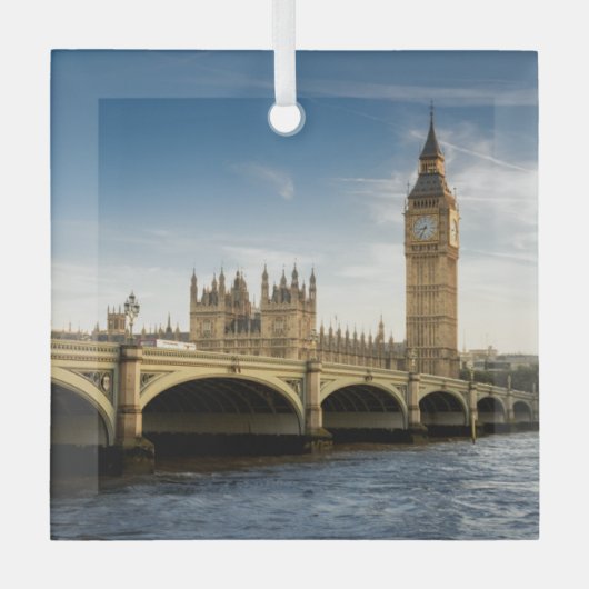 Denkmäler Big Ben Ornament Aus Glas (Vorderseite)