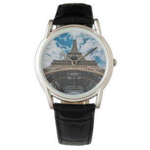 Denkmäler   Blick auf den Eiffelturm Armbanduhr