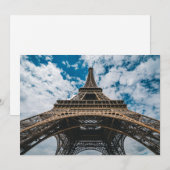 Denkmäler | Blick auf den Eiffelturm Dankeskarte (Vorne/Hinten)