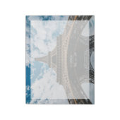 Denkmäler | Blick auf den Eiffelturm Notizblock (Rotiert)