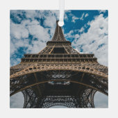 Denkmäler | Blick auf den Eiffelturm Ornament Aus Glas (Rückseite)