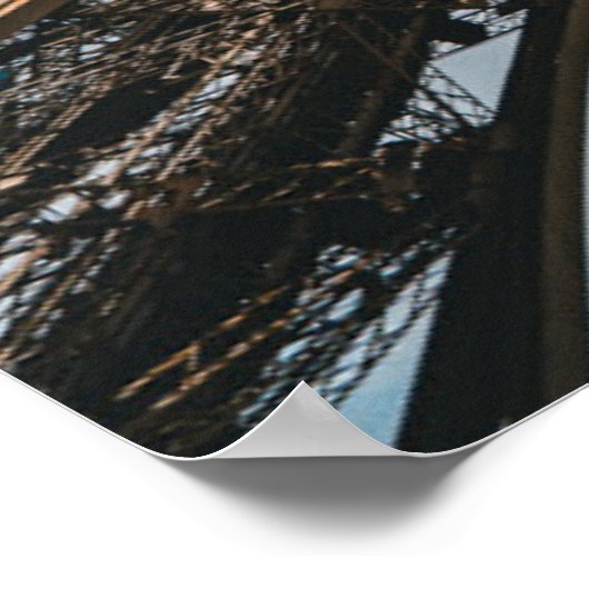 Denkmäler | Blick auf den Eiffelturm Poster (Ecke)