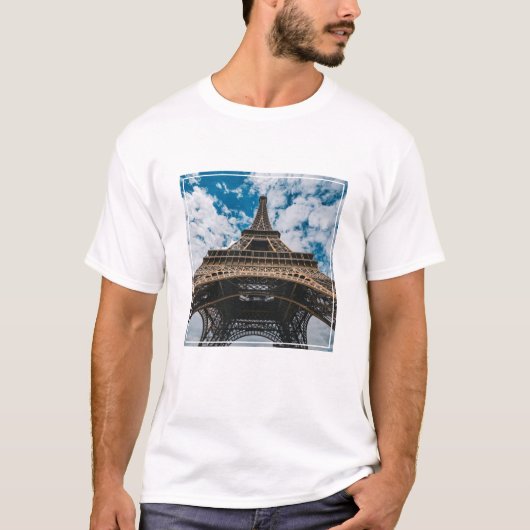 Denkmäler | Blick auf den Eiffelturm T-Shirt (Vorderseite)